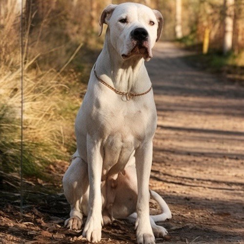 Tổ tiên của giống chó Dogo Argentino là giống chó Cordoba Fighting Dog chuyên được đùng để chiến đấu trong các cuộc chọi chó