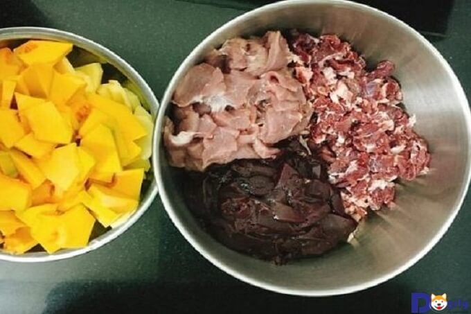 Nguyên liệu làm pate cho mèo
