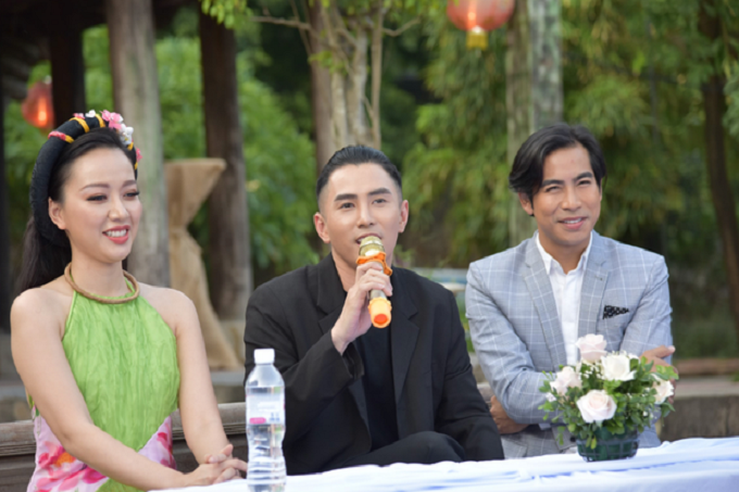 Băng Di, Will 365, Thanh Bình trong buổi họp báo ra mắt phim Cậu Vàng - Ảnh: ĐPCC - P.C.T