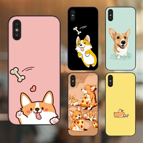 Ốp lưng điện thoại họa tiết chó Corgi dễ thương nhiều kiểu dáng