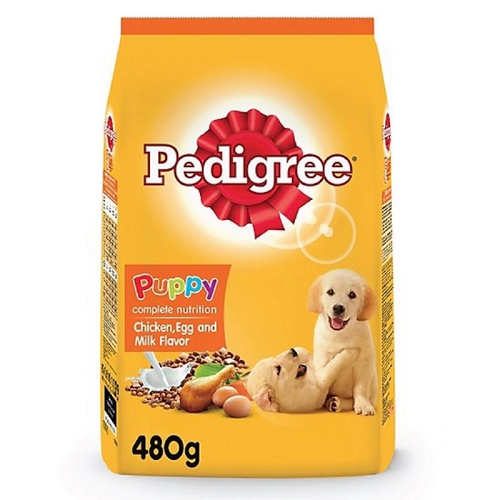 Hạt Pedigree cho chó con vị gà trứng sữa 480g
