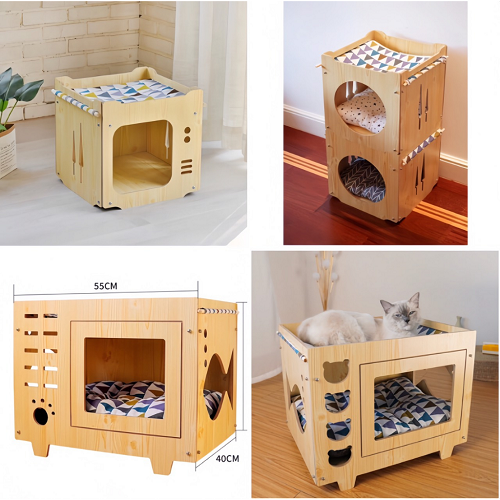 Tổng hợp mẫu chuồng gỗ mini cho mèo, thiết kế nhỏ gọn, đa dạng kiểu dáng và tiện nghi.