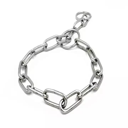 Vòng cổ chó bằng inox mắt lớn, chắc chắn và bền đẹp