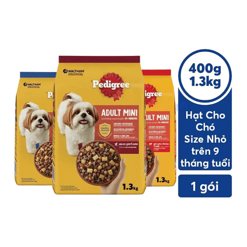 Hạt Pedigree Adult Mini cho chó nhỏ trên 9 tháng tuổi