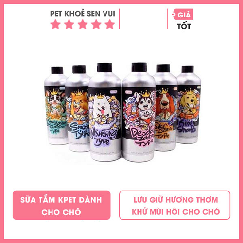 Sữa tắm KPET 6 in 1 khử mùi và dưỡng lông cho chó mèo