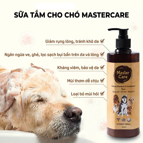 Sữa tắm Mastercare cho chó ngăn rụng lông và khử mùi hôi