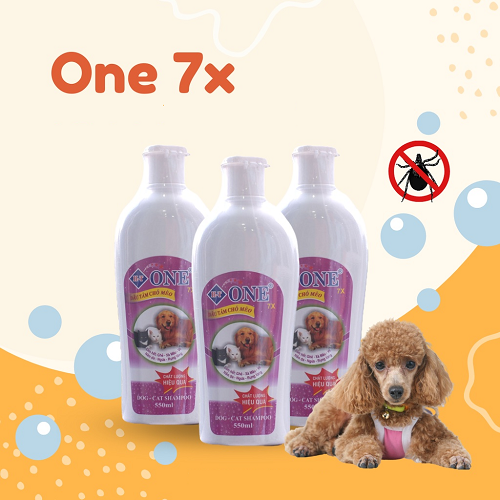 Sữa tắm One 7X trị ve chó mèo 550ml hiệu quả cao