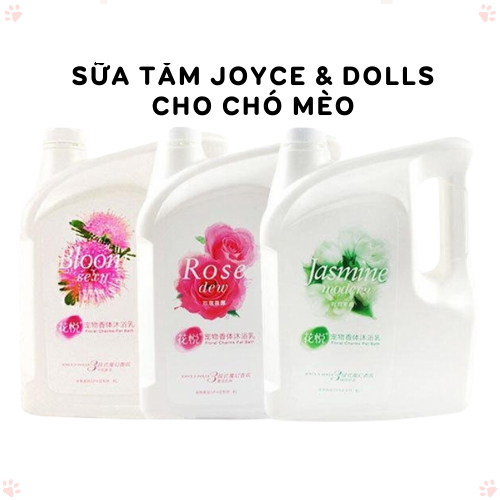 Sữa tắm Joyce & Dolls hương hoa cho chó mèo