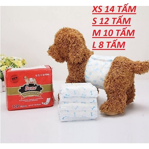 Bỉm Dono cho chó đực các size XS S M L siêu thấm