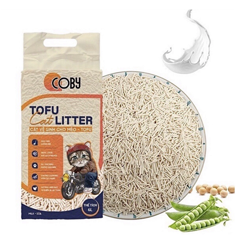 Bao cát vệ sinh hữu cơ Tofu Cat Litter vị sữa