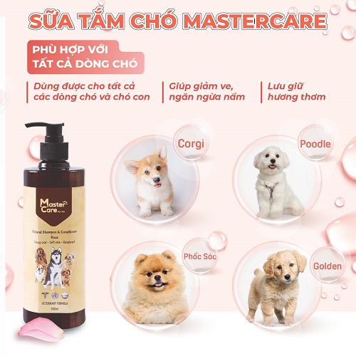 Sữa tắm Mastercare cho chó Poodle, Corgi, Phốc Sóc và Golden