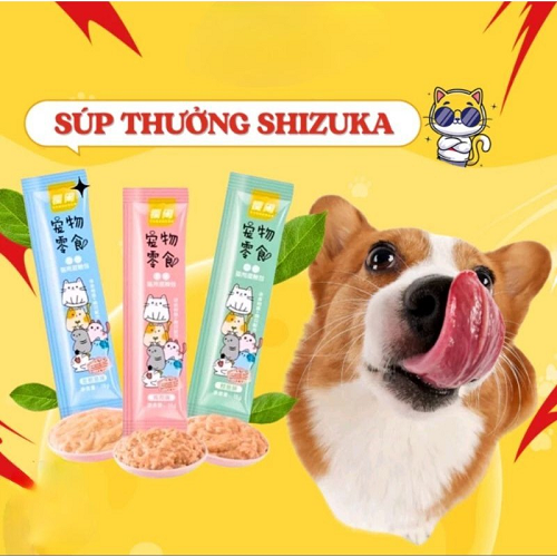 Súp thưởng Shizuka cho chó mèo hương vị thơm ngon