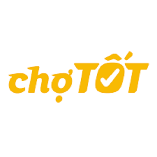 Logo trang thương mại điện tử Chợ Tốt màu vàng