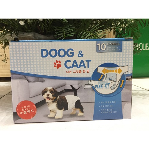 Tã mặc Doog & Caat cho chó, thấm hút tốt và thân thiện với môi trường.