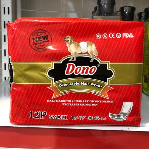 Bỉm quấn cho chó đực Dono Disposable Male Wraps.