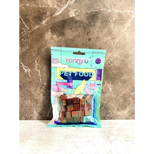 Bánh thưởng FunnyU 100g cho chó Poodle với 5 hương vị thơm ngon.