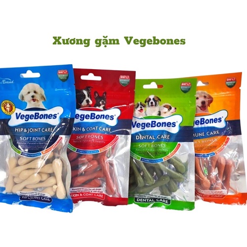 Xương gặm Vegebones bổ sung dưỡng chất và hỗ trợ sức khỏe răng miệng cho chó Poodle.